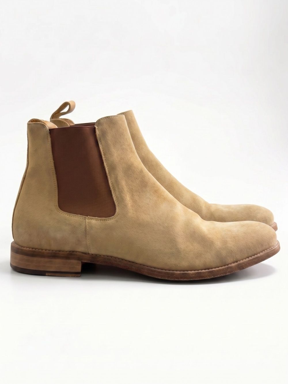 Taft Jude Chelsea Boots Suede Camel Handmade Tan EU 40 Spain